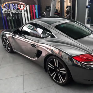 Gương Chrome Glossy chống xước 3 lớp tự dính Vinyl đầy đủ bao gồm cho tự động xe buýt Sedan SUV cơ thể Sticker