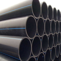 Tuyaux et raccords en PEHD, tube en plastique pour l'eau, taille de 20 mm à 1200 mm, tube en polyéthylène PEHD