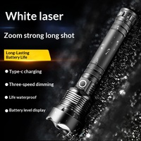 Lampe torche tactique en alliage d'aluminium étanche à LED rechargeable par USB avec mise au point réglable IP54 pour une utilisation en extérieur