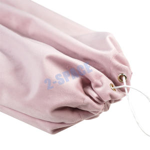 Felpa Rosa 19 pulgadas terciopelo suave 4 ranuras madera Mahjong Rack bolsa lujosa bolsa <span class=keywords><strong>de</strong></span> terciopelo Rack - Product Image 4