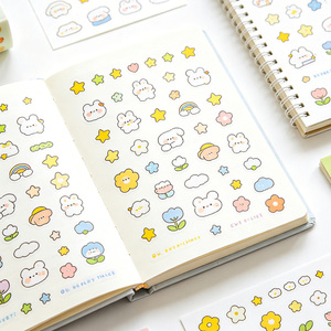 Cuadernos de Notas Adhesivas Creativos y Adorables, Libro de Pegatinas para Diario, Personalizado para Suministros de Oficina y Escolares, Decoración Personalizada para Diario - Product Image 2