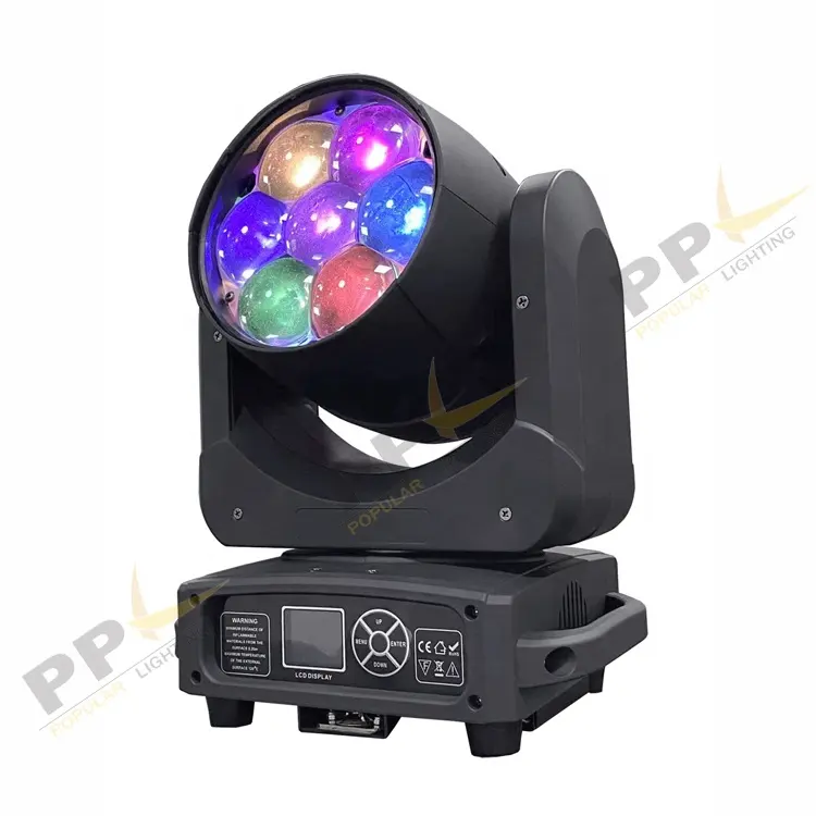 Mini 7pcs 40W LED Pixel Moving Head Zoom Bühnen lichter waschen