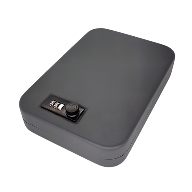 High Security Fingerprint Lock Portable 3 Digits Combination Safe Deposit Box for Home Use