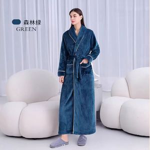 Abito da <span class=keywords><strong>donna</strong></span> in stile semplice Hotel lungo autunno e inverno nuovo <span class=keywords><strong>accappatoio</strong></span> in velluto corallo <span class=keywords><strong>di</strong></span> <span class=keywords><strong>lusso</strong></span> leggero - Product Image 6