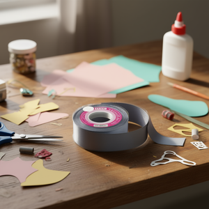 ริบบิ้นผ้าซาติน ILAN ขนาด 3.8 ซม. x 25 หลา สีเทาเดนิม สำหรับงานประดิษฐ์และตกแต่ง - Product Image 2