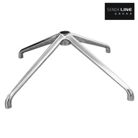 Base pivotante en alliage d'aluminium moderne à quatre étoiles pour chaise de bureau, salon, école, hôtel, certifiée BIFMA+SGS, vente en gros