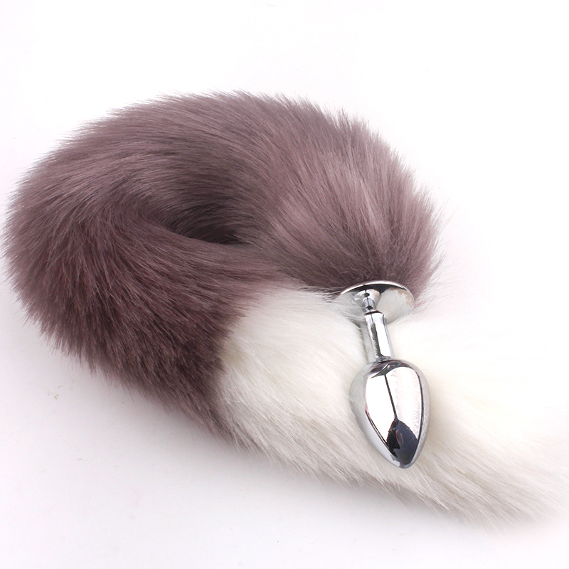 Cosplay Fox Plug Metal Anal Sex Toy with Tail Adult Butt Plug with Unique  Design