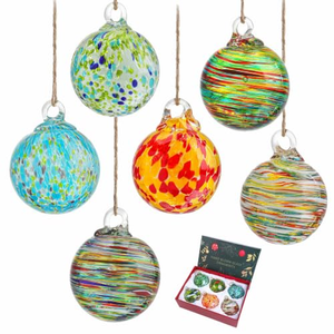 Boules de Noël personnalisées en verre peintes à la main, décorations de Noël 2026, fournitures de fêtes, boules de Noël de 15 cm et 20 cm, ornements pour arbre de Noël - Product Image 1