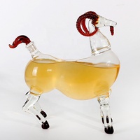 Mouton Modélisation Verre Artisanat Vin Liqueur Bouteille Ménage Haute Borosilicate Verre Liqueur Ménage Artisanat En Gros