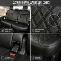 Housse de siège de voiture en cuir de luxe imperméable à motif diamant, résistante à l'usure, sur mesure pour Toyota Sienna XSE