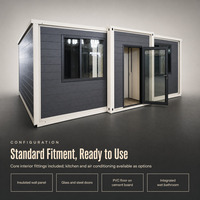 Maison conteneur extensible de 20 pieds, design modulaire pliable, maison conteneur préfabriquée, cabane extensible pour hébergement en station balnéaire en plein air