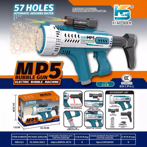 <span class=keywords><strong>Pistola</strong></span> <span class=keywords><strong>de</strong></span> <span class=keywords><strong>Burbujas</strong></span> Eléctrica Automática <span class=keywords><strong>de</strong></span> 5 <span class=keywords><strong>Colores</strong></span> MP5 con 57 Orificios, <span class=keywords><strong>Pistola</strong></span> <span class=keywords><strong>de</strong></span> <span class=keywords><strong>Burbujas</strong></span> Súper Grande con Luz - Product Image 6