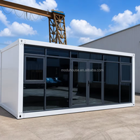 Maison conteneur préfabriquée prête à l'emploi 20ft 40ft, modulaire, détachable, portable, pour bureau et logement