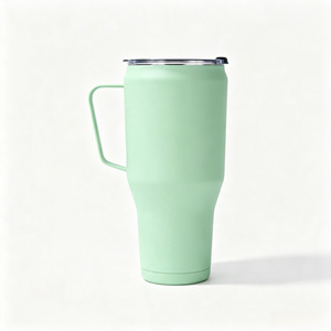 Gobelet isotherme grande capacité avec poignée, anti-transpiration, double paroi, en acier inoxydable 304, pour <span class=keywords><strong>café</strong></span> chaud et eau froide, idéal pour l'extérieur - Product Image 6