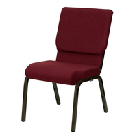Sillas Rojas modernas de la marca YOUPIN, marco de Metal de cobre, muebles de Teatro de tela, púlpito de Iglesia, diseño apilable barato, muestra gratis