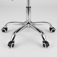 Tabouret Ergonomique Moderne en Cuir PU, Rotation à 360°, Hauteur Réglable, Montage Sans Outil pour Bureau, Maison, Salle à Manger, Chambre