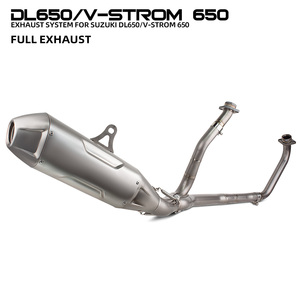 ระบบท่อไอเสีย <span class=keywords><strong>V</strong></span>-<span class=keywords><strong>Strom</strong></span> <span class=keywords><strong>650XT</strong></span> สำหรับรถมอเตอร์ไซค์ Suzuki VStrom 650/<span class=keywords><strong>650XT</strong></span> DL650 ท่อไอเสียสำหรับรถทัวริ่ง ท่อไอเสียแบบเฮดเดอร์พร้อมปลายท่อ - Product Image 2