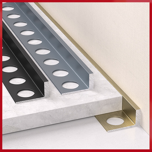 Neues Aluminium fliesen zubehör Kunden spezifischer Boden Metall randst reifen Wandfliesen Eck-/Kanten fliesen verkleidung - Product Image 5