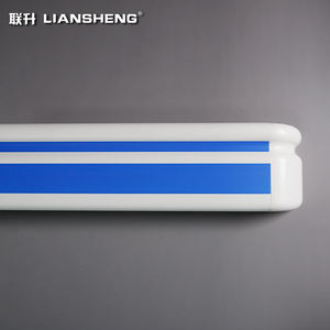 Corrimano Ospedaliero 159 con Giunzione Casuale, Barra Antiscivolo in PVC da Un Metro con Due Gomiti, Corrimano Antiurto a Parete - Product Image 1