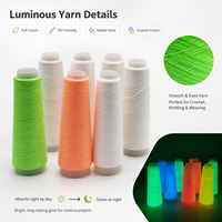 Fil Lumineux qui Brille dans le Noir pour Tricot, Crochet, Tissage, Broderie, Jouets, Artisanat, Sacs et Accessoires DIY OEM ODM