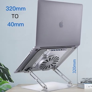 For Tablets PC <strong>Notebook</strong> Portable <strong>Folding</strong> <strong>Table</strong> Stand <strong>Notebook</strong> Adjustable Laptop Stand with Cooling System USB HUB Docking - Product Image 6
