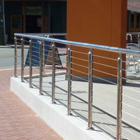 Système de poteaux de garde-corps en câble d'acier inoxydable moderne, installation facile, pour terrasse extérieure, villa, clôture de porche, terrasse et balcon