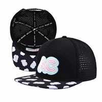 Casquette de golf snapback de sport résistante à l'eau, découpée au laser, avec logo personnalisé, pour la vente en gros