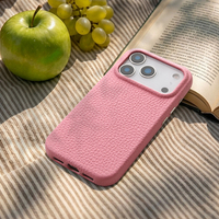 Logo personnalisé YANCO, mode, luxe, cuir véritable, antichoc, porte-cartes magnétique, coque de protection pour 17 16 15 Pro Max