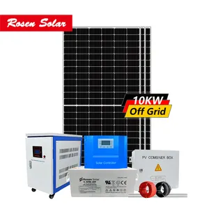 Sistema de energía solar Rosen, 10kw, 100000w, casa