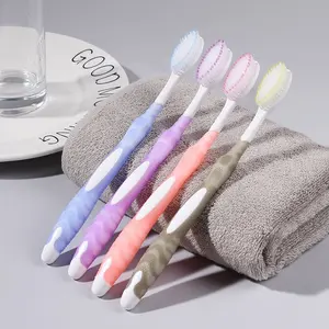 Design classique Adulte Brosse À Dents En Plastique Fournisseurs en gros