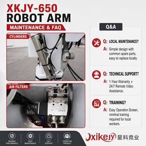 Nuovo <span class=keywords><strong>Braccio</strong></span> Robotico Industriale Xinkejy XKJY-650 con Movimento Verticale di 650mm <span class=keywords><strong>e</strong></span> Movimento Orizzontale di 50-90mm per Iniezione - Product Image 6
