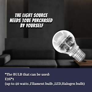 Lustre antique en bronze 40W E27 LED blanc chaud, luminaire suspendu industriel pour restaurant, abat-jour rond en verre - Product Image 3