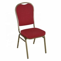 Chaise de mariage empilable durable la plus vendue – Siège rembourré moderne avec structure en acier inoxydable pour réceptions, banquets et événements