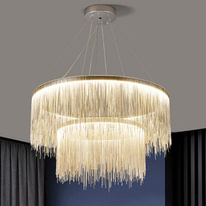 Lampadario Moderno di Lusso BGST con Nappe Creative, Lampada <span class=keywords><strong>a</strong></span> <span class=keywords><strong>Sospensione</strong></span> <span class=keywords><strong>a</strong></span> Catena <span class=keywords><strong>a</strong></span> LED in Stile Nordico per Hotel e <span class=keywords><strong>Soggiorno</strong></span> - Product Image 1