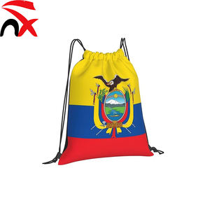 Bolsa con Cordón Personalizada con la Bandera de Ecuador, Mochila Patriótica con Cordón, Bolsas de Viaje para Gimnasio, Deportes, Yoga, Baile, Senderismo, para Hombres y Mujeres - Product Image 2