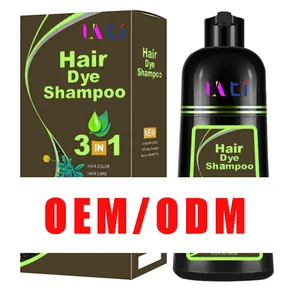Vendita calda Shampoo nero magico colore dei capelli miglior colore naturale bolla pianta dei capelli colore nero