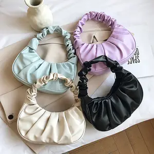 Bolsa de mão feminina rewin, bolsa de mão em forma de nuvem para mulheres gabbi