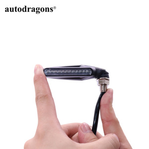 Clignotant de moto à 12 LED, effet de défilement, flexible, indicateur de direction LED ambre pour moto - Product Image 4