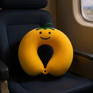 หมอนรองคอพกพา HXG ขนาด 30x30 ซม. ลายสายรุ้ง หมอนรองคอแบบเป่าลม ไส้ PVC พกพาสะดวก รับสกรีนโลโก้ ผลิตจากผ้าโพลีเอสเตอร์ผสมฝ้าย - Product Image 2