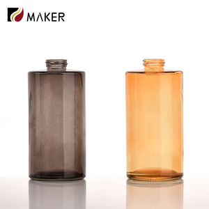 Récipient rond de distributeur de pompe de savon liquide de lavage de main en verre de luxe <span class=keywords><strong>330ml</strong></span> bouteille décorative de pompe de lotion de shampooing de remplacement de corps - Product Image 4