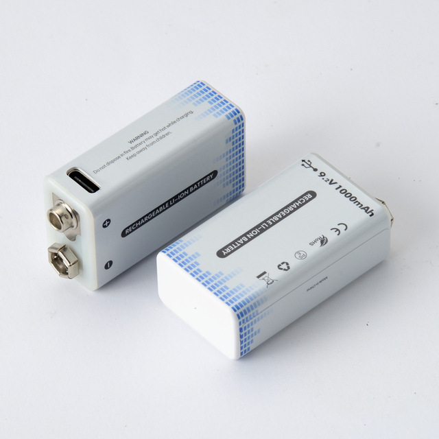 Professional 9V Rechargeable Lithium Battery-Stable Power for Wireless Microphones Multimeters Home Appliances & Toys