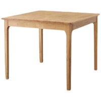 Table à manger carrée en bois massif de 0.8m personnalisée, style nordique simple et moderne pour petits appartements, chaises incluses-Ménage