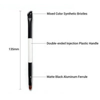 Pinceau correcteur double embout et pinceau contour du nez, pinceaux de maquillage double tête, marque privée, logo personnalisé, outil cosmétique en gros