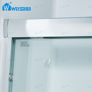 Weisdon precio barato con marco de aluminio cabina de ducha doble puerta de ducha de vidrio deslizante - Product Image 3