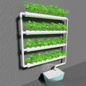 <span class=keywords><strong>Balcon</strong></span> Machine de plantation de légumes Système hydroponique multi-niveaux mural Trou de drainage Culture sans sol Pot de fleur - Product Image 2