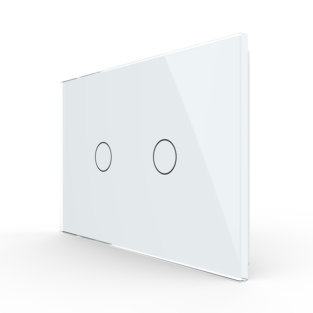 Screen Touch Switch Control Light Switch Livolo AU/US Standard 2 Gang Glass Switch for Led Lights AC 110~250v/50~60hz