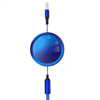 Logo Câble de charge 6A Promotionnel 3 en 1 Rétractable 3A Charge rapide USB Câble de données trois-en-un pour téléphone/Type C/Android