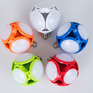 Grand Angle d'éclairage pliable E27 B22 Football forme haute Lumen 220V Camping éclairage pliable ballon de Football lampe <span class=keywords><strong>ampoule</strong></span> - Product Image 5