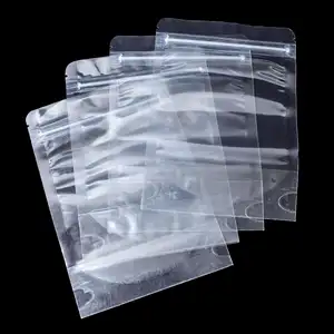 In Stock Transparent Plastic Packaging Bag Snack Spice Stand up Pouch Zip Lock Pouch Food Storage Bag