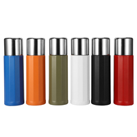 Bouteille d'eau isotherme en acier inoxydable 316 avec logo personnalisé Olerd, avec couvercle, tasse à café pour les voyages et le camping